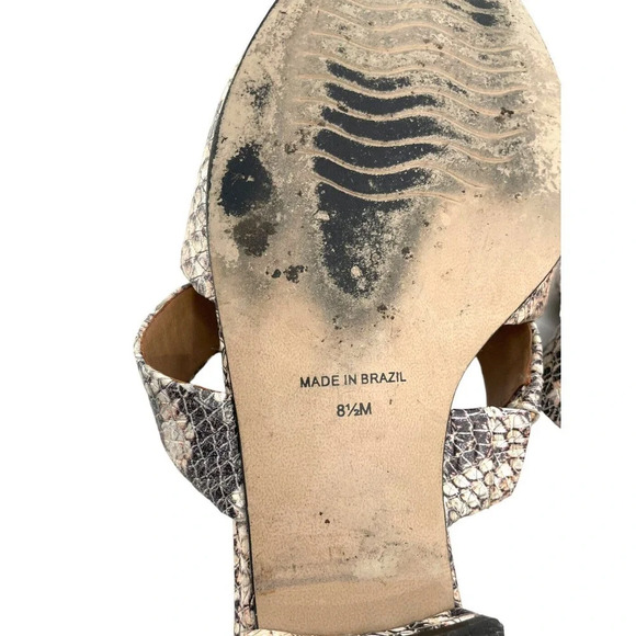 Able Joselyne Reptile Embossed Leather Pointed Toe Slip On Flats Shoes Size 8.5 - Picture 14 of 16